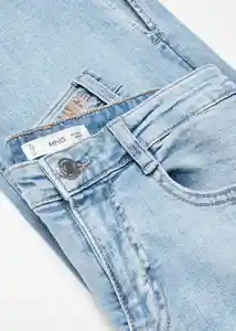 Jean Slim Flat Tejano Claro Talla 19 Teen Niñas Mango