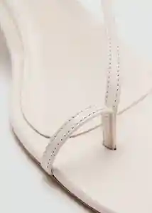 Sandalias Delia Crudo Talla 38 Mujer Mango