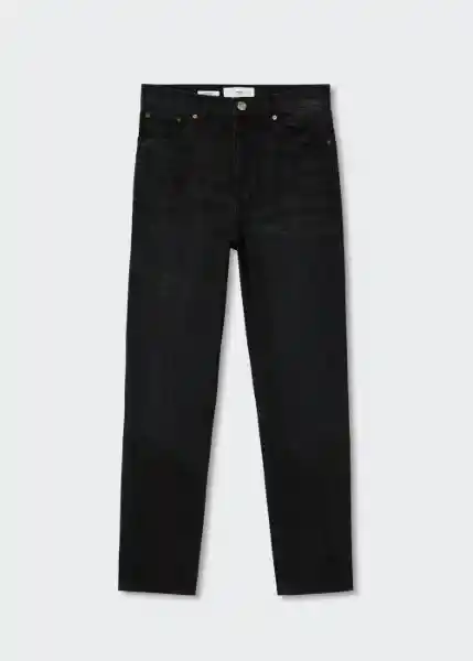 Jeans Newmom Tejano Negro Talla 50 Mujer Mango