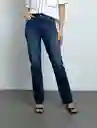 Jean Mujer Azul Índigo Medio Talla 8 492F093 Naf Naf