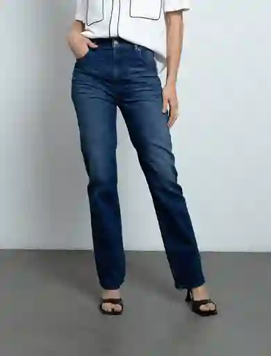 Jean Mujer Azul Índigo Medio Talla 8 492F093 Naf Naf