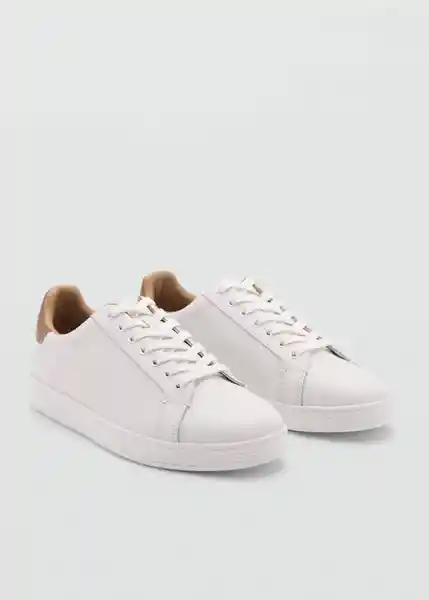 Tenis Metrolínea Blanco Talla 39 Hombre Mango