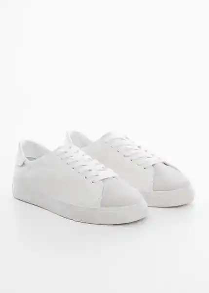 Zapatos Deportiva Base Blanco Talla 37 Mujer Mango