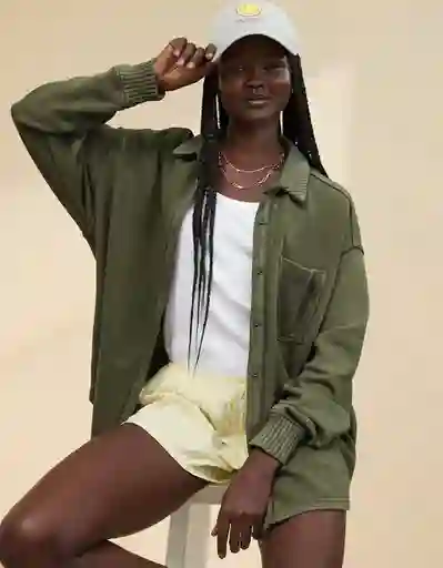 Buzo Verde Talla: SMALL Aerie 3453331 American Eagle