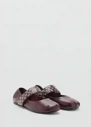 Zapatos Smas Burdeos Talla 38 Mujer Mango