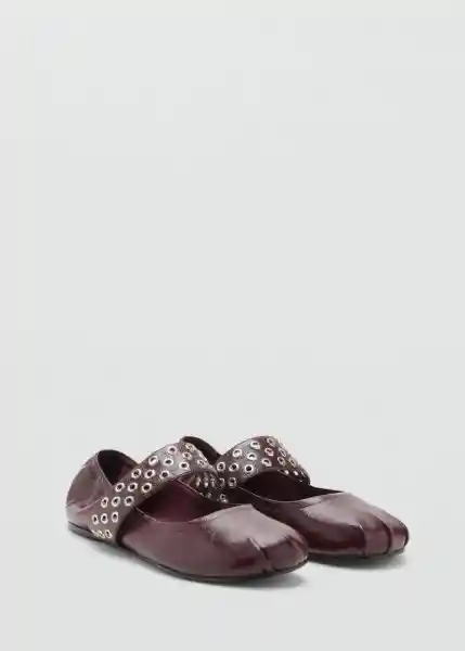 Zapatos Smas Burdeos Talla 38 Mujer Mango