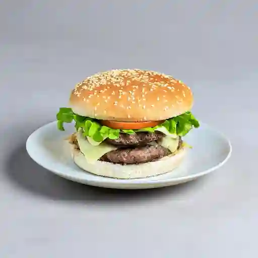 Hamburguesa Doble Carne Clásica