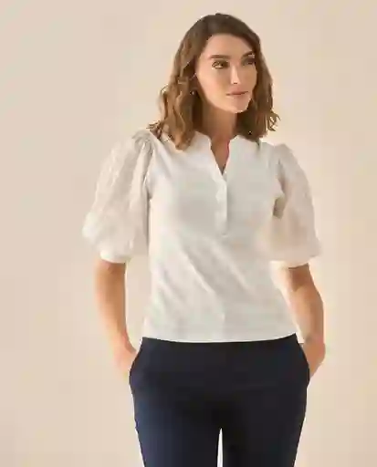 Camiseta Blanco Claro Talla L 603G016 Esprit