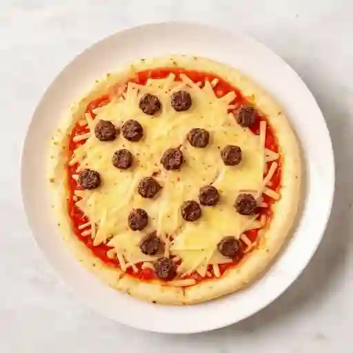 Pizza Pequeña de Queso y Carne