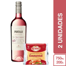 Combo Vino Portillo + Queso Emmental