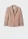 Blazer Americana Rose Rosa Palo Talla S Mujer Mango