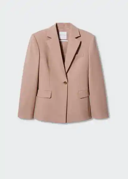 Blazer Americana Rose Rosa Palo Talla S Mujer Mango