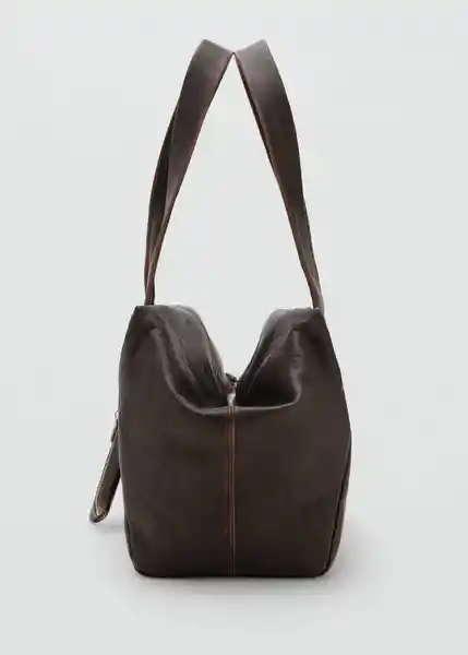 Bolso M Mauri Chocolate Talla 99 Mujer Mango