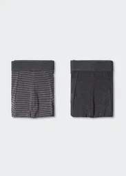 Calzoncillo Trunks 2 Gris Talla L Hombre Mango