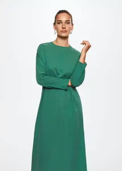 Vestido Esmerald-A Verde Talla M Mujer Mango