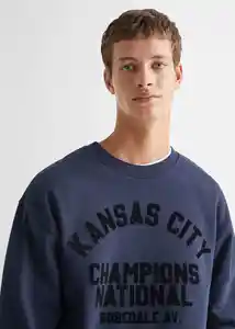 Buzo Sudadera Kansas Navy Talla 19 Teen Niños Mango