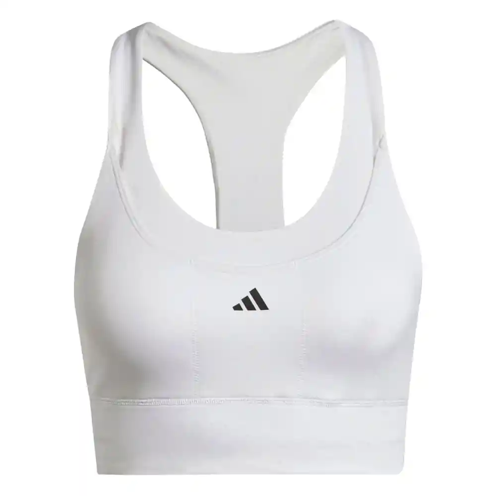 Adidas Crop Run Ms Pkt Bra Mujer Blanco Mab