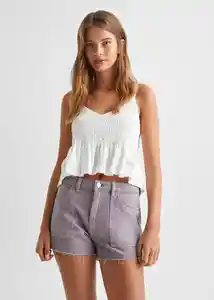 Short Cargo Lila Talla 19 Teen Niñas Mango