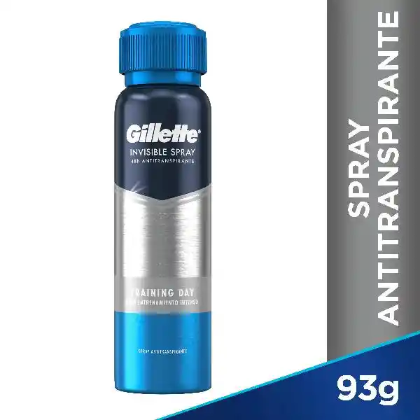 Gillette Desodorante Invisible Training Day en Spray