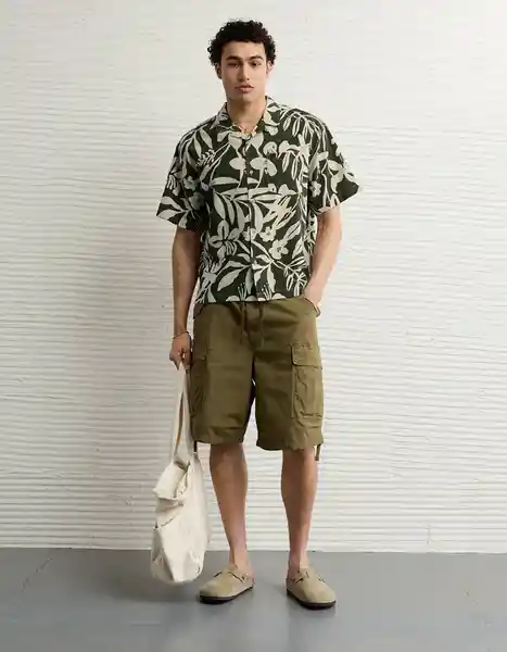 Camisa Hombre Verde Talla: MEDIUM 2841300 American Eagle