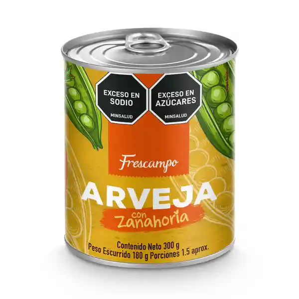 Arveja Natural Con Zanahoria Frescampo