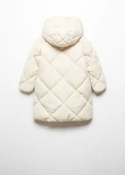 Abrigo Anorak Ylenia Crudo Talla 09 Niñas Mango
