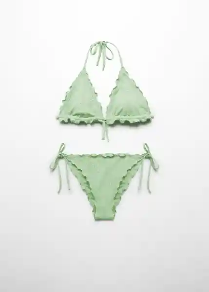 Bikini Glitter Verde Talla 20 Niña Mango