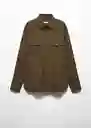 Camisa Gignac Khaki Talla XL Hombre Mango