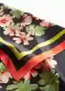 Pañuelo Sadie Verde Talla 99 Mujer Mango