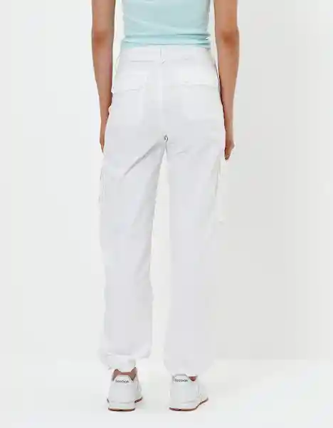 Pantalón Mujer Blanco Talla 0 LONG American Eagle