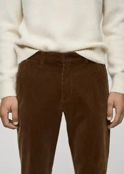 Pantalón Berdam Camel Talla 40 Hombre Mango