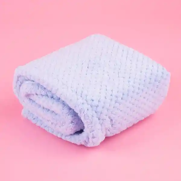 Toalla Gruesa Absorbente Para Cabello Azul Miniso