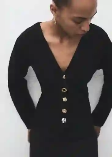 Chaqueta Dali Negro Talla S Mujer Mango