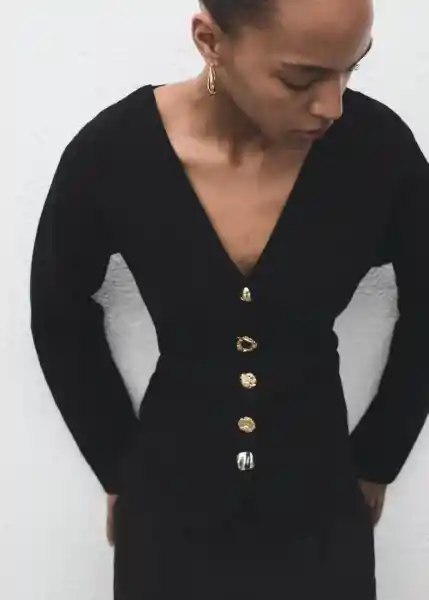Chaqueta Dali Negro Talla S Mujer Mango