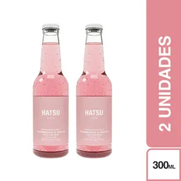 2 x Hatsu Soda Sabor Frambuesa y Rosas