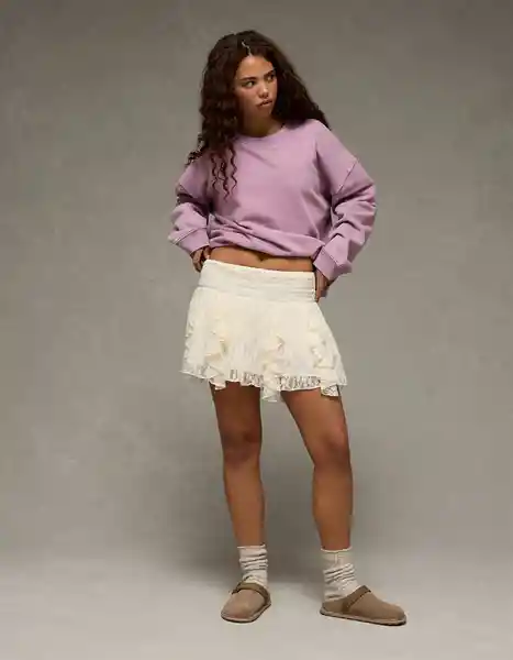 Falda Mujer Blanco Talla Medium 5316106 American Eagle