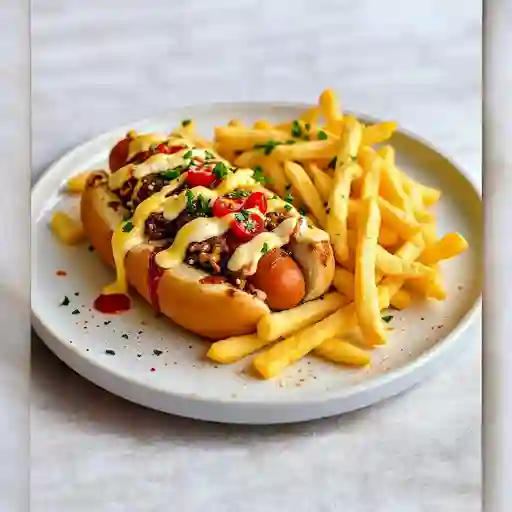 Super Perro Americano + Papas