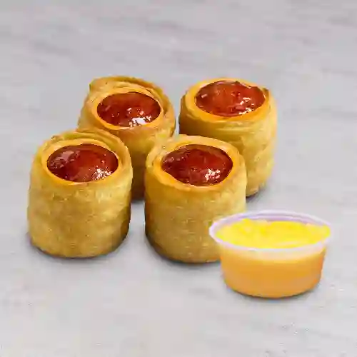 Salchurritos Cheddar