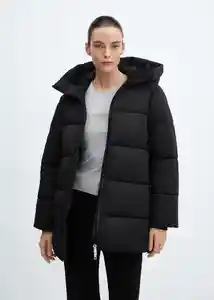 Abrigo Anorak Tokyo Negro Talla 24 Mujer Mango