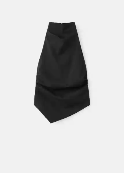 Top Emilia Negro Talla S Mujer Mango