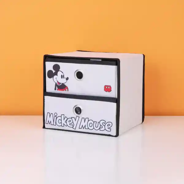 Organizador Tela Para Almacenamiento Mickey Mouse Beige Miniso