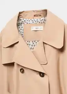 Abrigo Trench Trench 6 Camel Talla 11 Niñas Mango