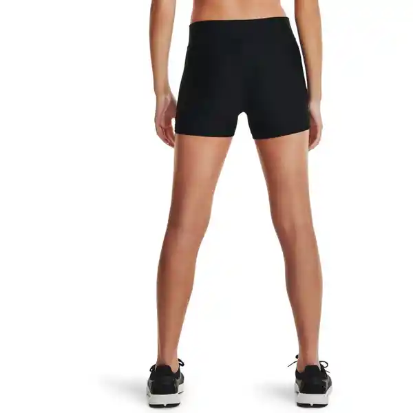 Under Armour Short Hg Mid Rise Para Mujer Negro Talla XS