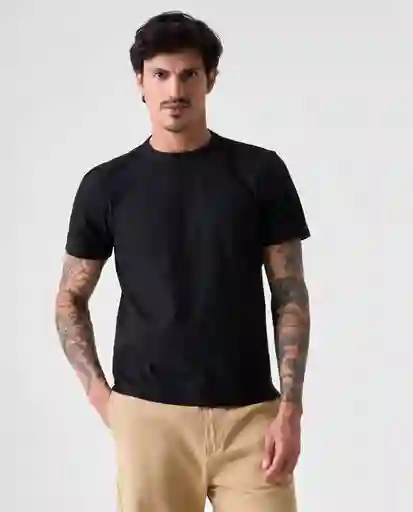 Camiseta Hombre Negro Talla XXL 842G011_NEG190303 Americanino