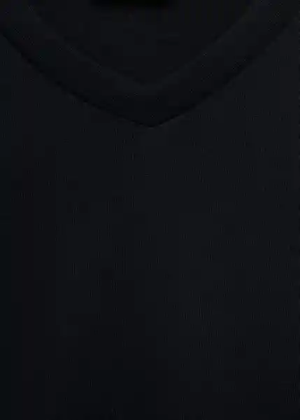 Camiseta Chelsea Negro Talla L Hombre Mango