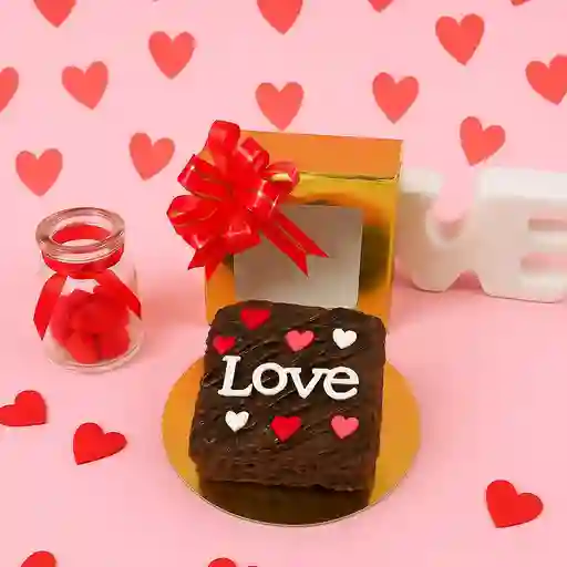Caja brownies x1 love