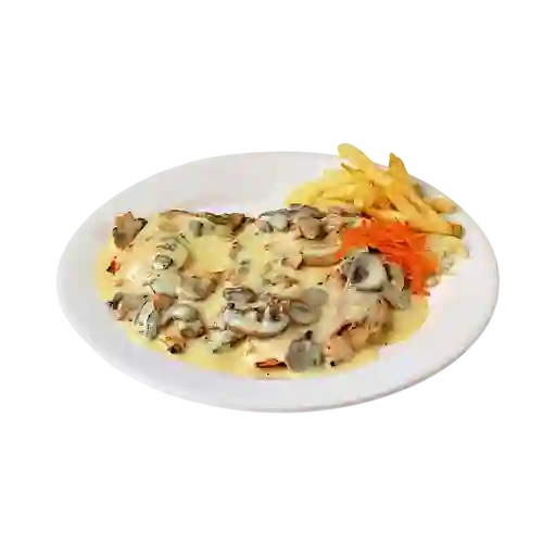 Pechuga en Salsa de Champiñones
