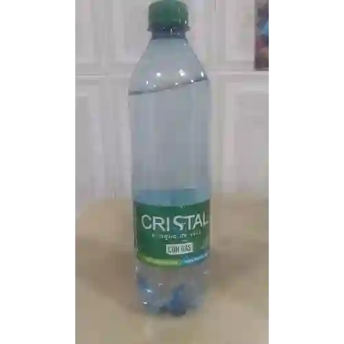 Agua Cristal con Gas 600 M.l
