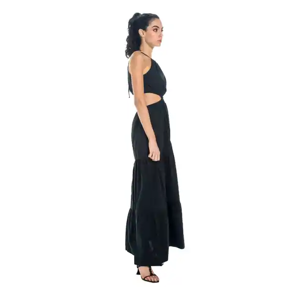 Vestido Largo Dalia Negro Talla Xs