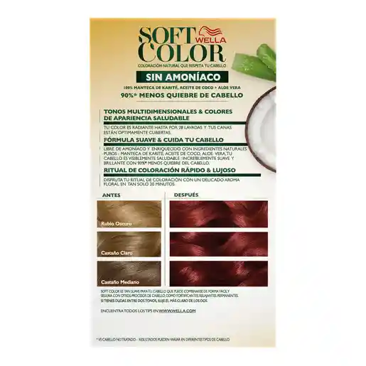 Soft Color Tinte Capilar sin Amoníaco Tono 5554 Cobrizo